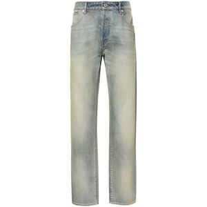 KENZO Men's Relaxed Fit Straight Leg Denim Jeans Men DENIM Pants
